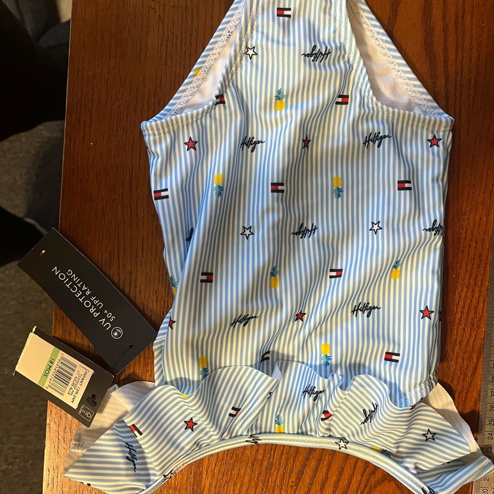 NWT Baby Suit Tommy stripe Ithaca Icon 18m.